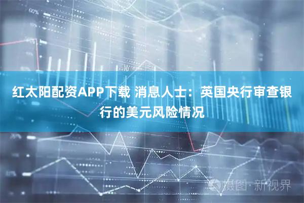红太阳配资APP下载 消息人士：英国央行审查银行的美元风险情况